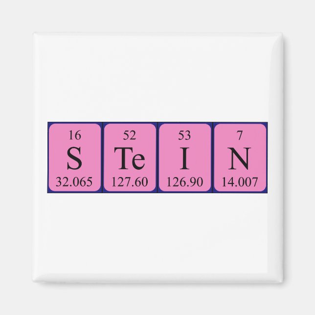 Stein periodic table name magnet (Front)