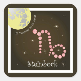 Steinbock 22 December to 20 January sticker