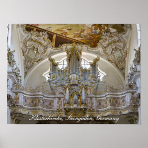 Steingaden Abbey organ poster