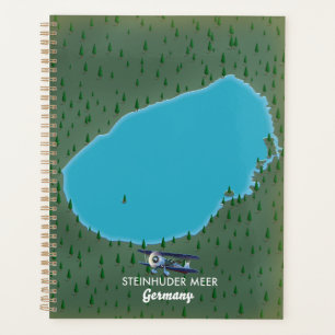 Steinhuder Meer Germany map Canvas Print Planner