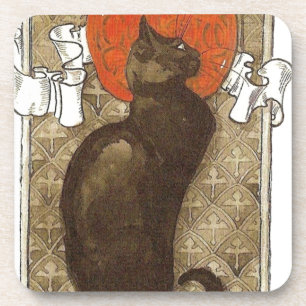 Steinlein's Cat - Art Nouveau Coaster