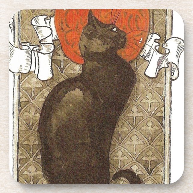Steinlein's Cat - Art Nouveau Coaster (Front)