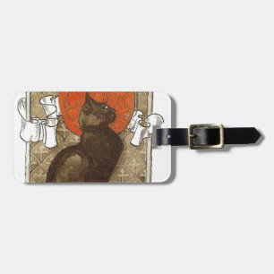 Steinlein's Cat - Art Nouveau Luggage Tag