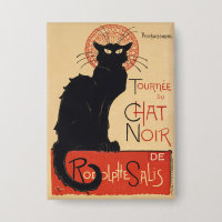 Steinlen Art Nouveau Chic Black Cat Vintage Print