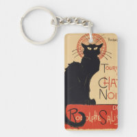 Steinlen Art Nouveau Chic Black Cat Vintage Print