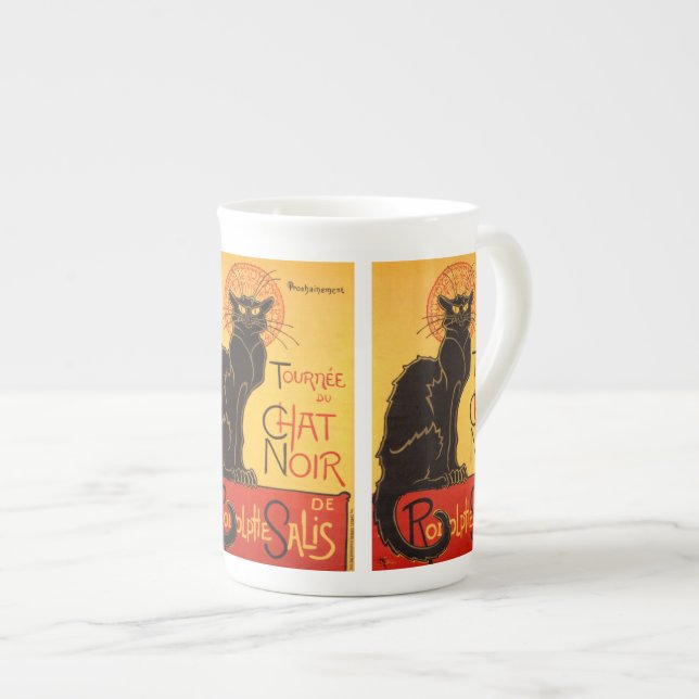 Steinlen: Chat Noir Bone China Mug (Front Right)