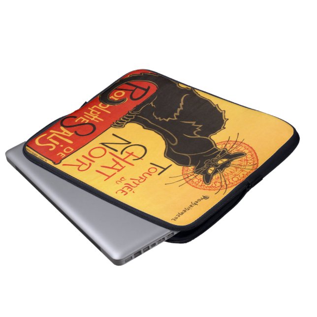 Steinlen: Chat Noir Laptop Sleeve (Front Bottom)