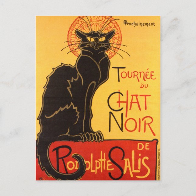 Steinlen: Chat Noir Postcard (Front)