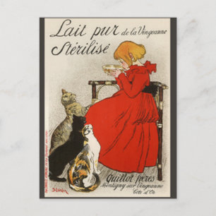 Steinlen's Lait pur Stérilisé Postcard