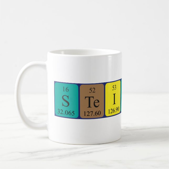 Steinunn periodic table name mug (Left)
