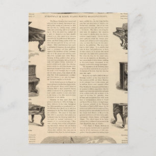 Steinway and Sons, Piano Manufacutrers Postcard