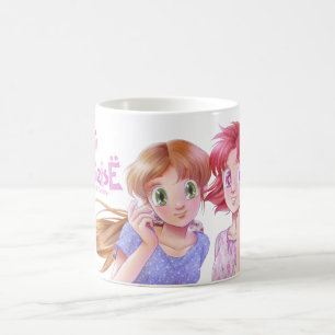 Stela and Sabrina from my original manga Coffee Mug