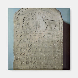 Stela commemorating the burial of the Apis Magnet