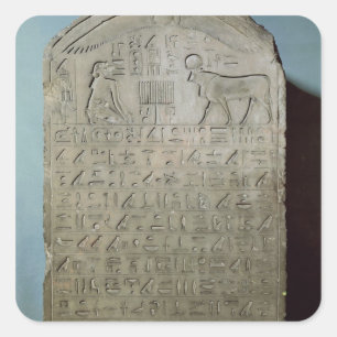 Stela commemorating the burial of the Apis Square Sticker