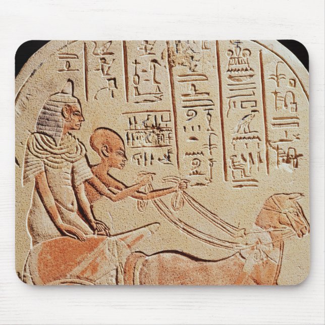 Stela depicting a scribe driving a chariot mouse pad (Front)