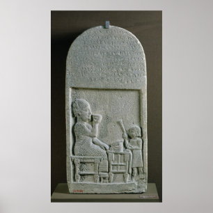 Stela of Si'gabbor, priest of the moon god Poster