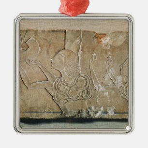 Stele depicting Ay and his wife Teye Metal Ornament