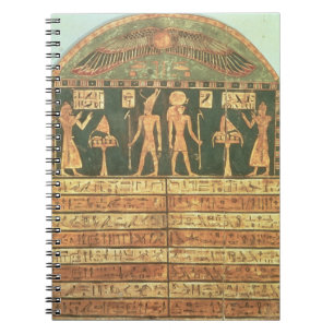 Stele of Horsiese, Late Period (painted wood) Notebook