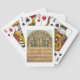 Stele of Horsiese, Late Period (painted wood) Playing Cards