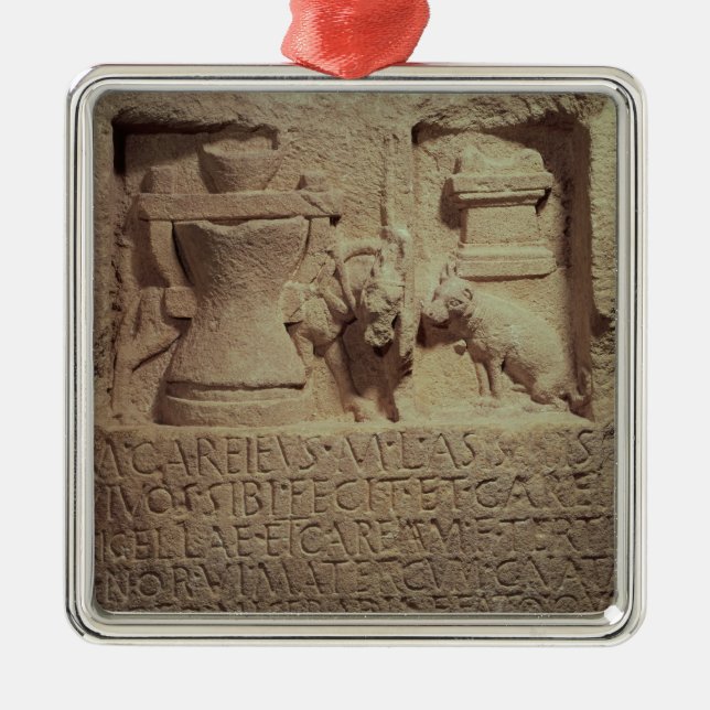 Stele of the miller Marcus Careius Asisa Metal Ornament (Front)