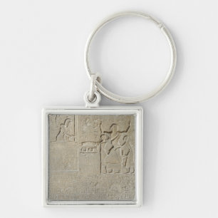 Stele of the necklaces, Hormin receiving the gold Key Ring