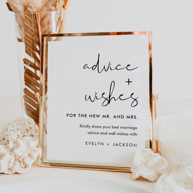 STELLA Advice and Wishes Wedding Sign (Creator Uploaded)