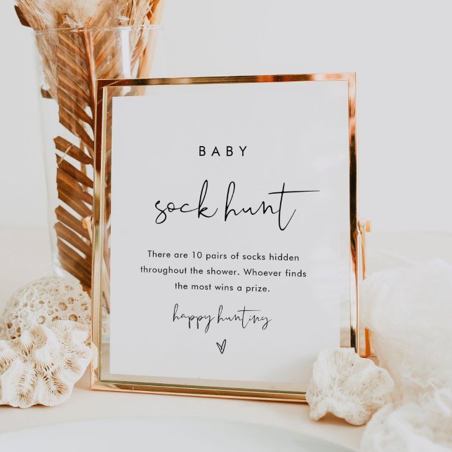 STELLA Baby Sock Hunt Baby Shower Game Sign (Creator Uploaded)