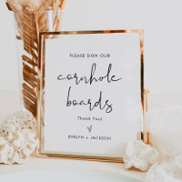STELLA Cornhole Boards Guest Book Sign