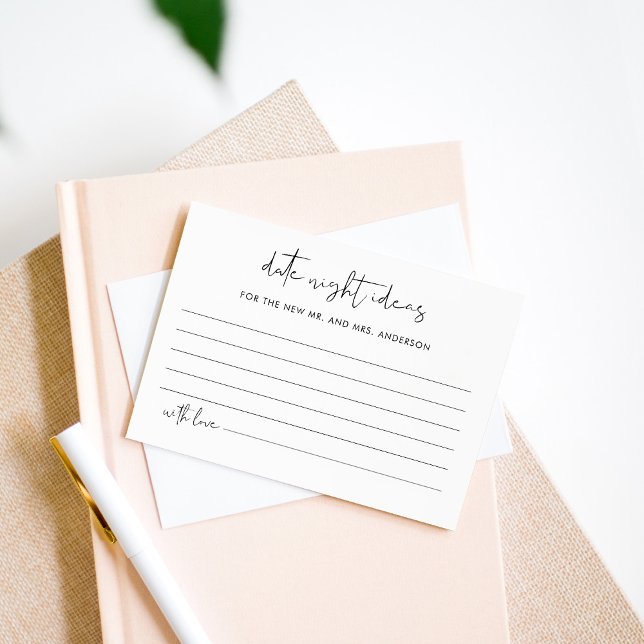 STELLA Date Night Ideas Bridal Shower Card (Creator Uploaded)