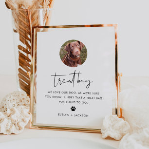 STELLA Dog Treat Bag, Biscuit Bar Pet Wedding Sign