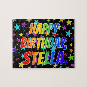 "STELLA" First Name, Fun "HAPPY BIRTHDAY" Jigsaw Puzzle