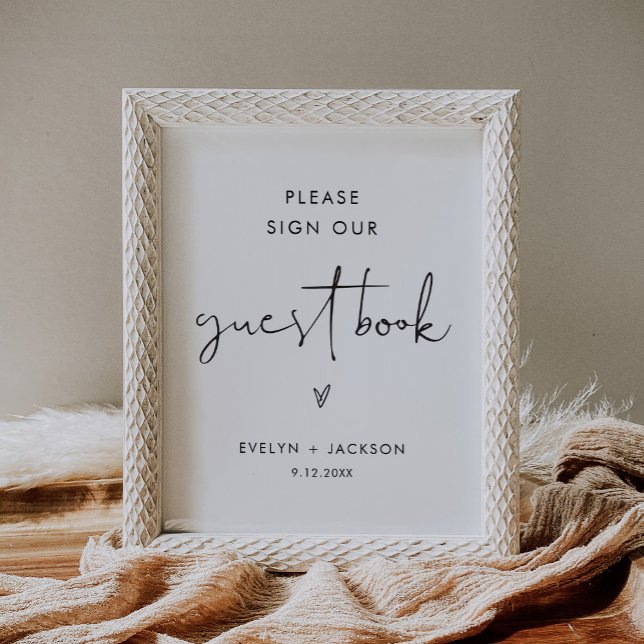 STELLA Guest Book Sign Minimalist Wedding Table (Creator Uploaded)