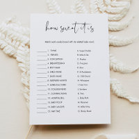 STELLA How Sweet It Is Candy Bar Baby Game Card