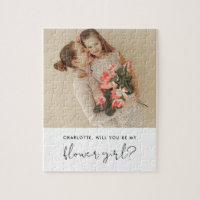 STELLA Minimal Photo Flower Girl Proposal