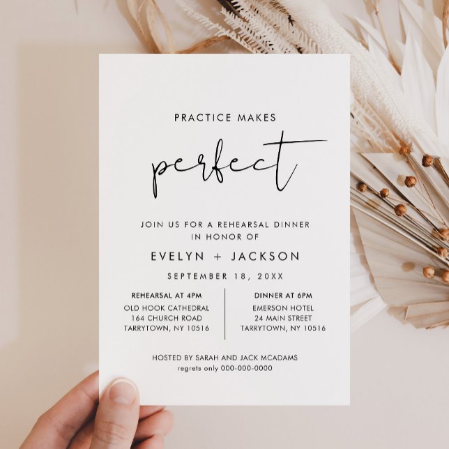 STELLA Minimalist Rehearsal Dinner Invitation (Creator Uploaded)