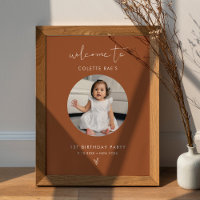 STELLA Minimalist Sienna Birthday Photo Welcome