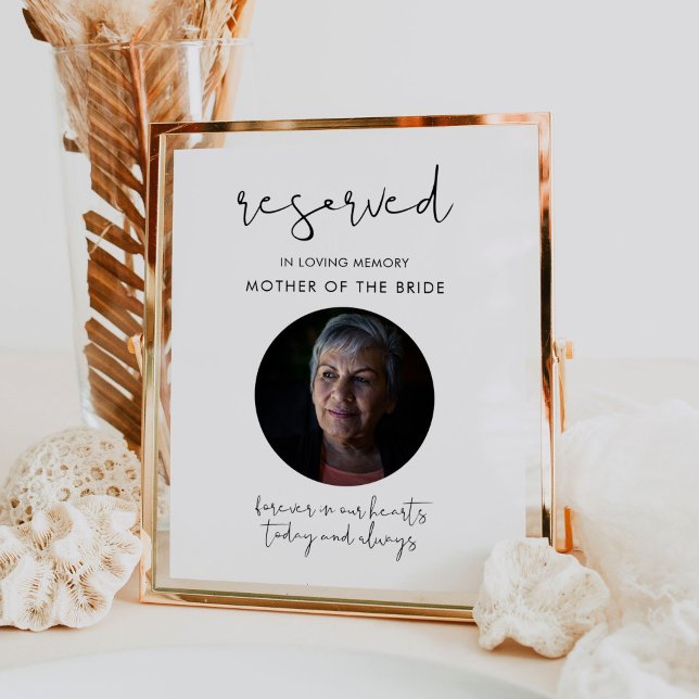 STELLA Reserved In Loving Memory Wedding Sign (Creator Uploaded)