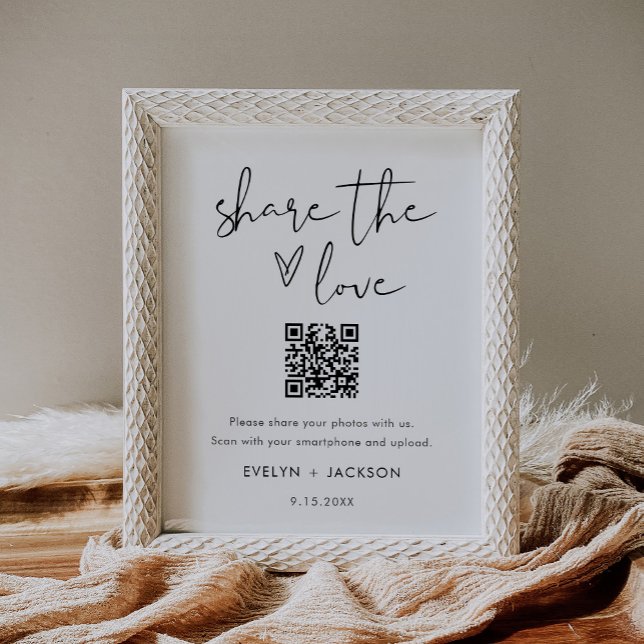 STELLA Share the Love Wedding Photo QR Code Poster (Creator Uploaded)