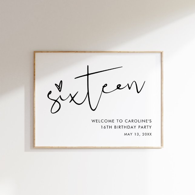 STELLA Sweet 16 Birthday Welcome Sign Poster (Creator Uploaded)
