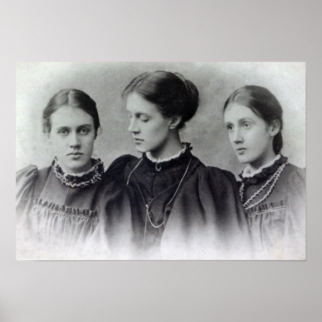 Stella, Vanessa and Virginia Stephen, c.1896 Poster (Front)