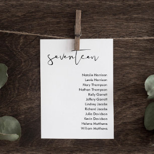 STELLA Wedding Seating Card - TABLE 17