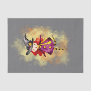Stellalunarts Halloween Witch Cute Girl Tissue Paper