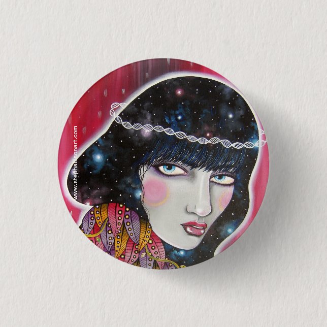 Stellar 3 Cm Round Badge (Front)