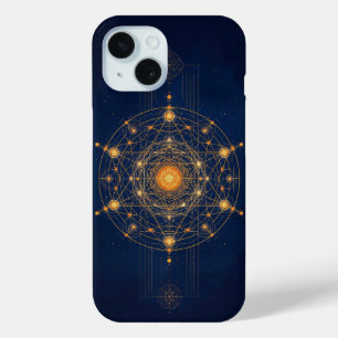 Stellar Alignment: The Geometry of Inner Light iPhone 15 Case