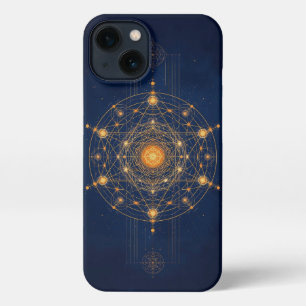 Stellar Alignment: The Geometry of Inner Light iPhone 13 Case