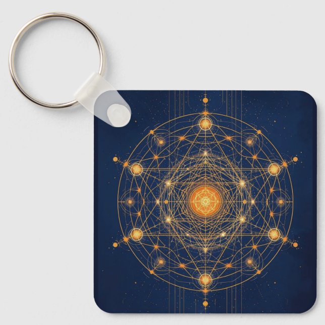 Stellar Alignment: The Geometry of Inner Light Key Ring (Front)