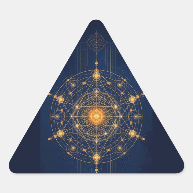 Stellar Alignment: The Geometry of Inner Light Triangle Sticker (Front)