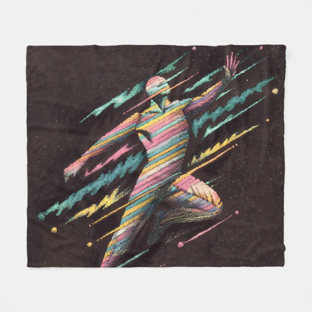 Stellar Ascension Fleece Blanket (Front (Horizontal))