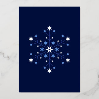 Stellar Beginnings:  Midnight Foil Holiday Card
