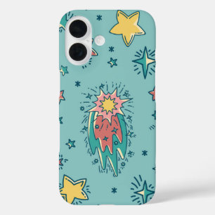 Stellar Comet – Colourful Cosmic iPhone 16 Case